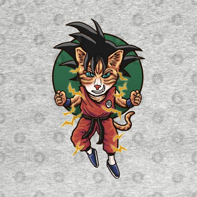 Son Goku Cat Saiyan by haqrifkii